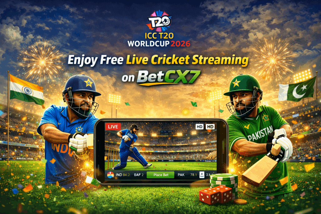 ICC T20 World Cup 2026 Live Streaming – Cricket Betting App Pakistan BetCX7