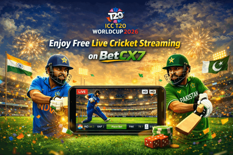 ICC T20 World Cup 2026 Live Streaming – Cricket Betting App Pakistan BetCX7