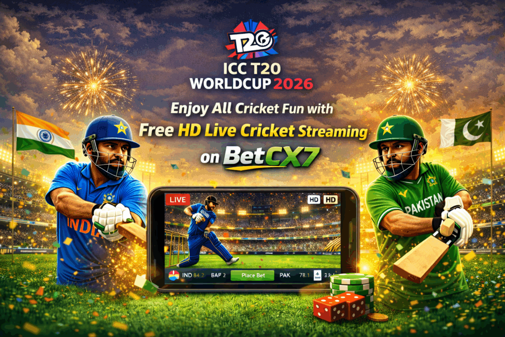 ICC T20 World Cup 2026 Live – Cricket Live Stream & India Pakistan Match BetCX7