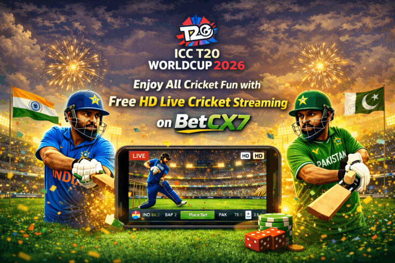 ICC T20 World Cup 2026 Live – Cricket Live Stream & India Pakistan Match BetCX7